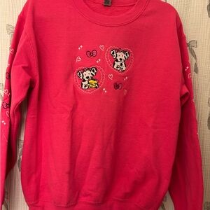 Sanrio, Spotty Dottie Gildan Hot Pink Crewneck